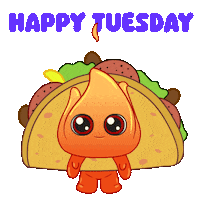 Fire Tuesday Sticker by Playember