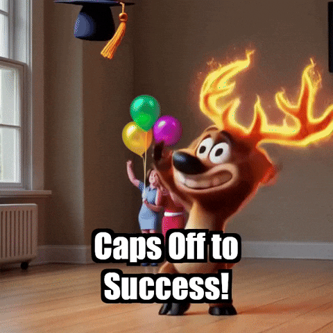Celebration Graduation GIF by elkijahspark