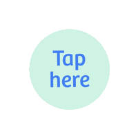 Circle Tap Here Sticker by @nienkevletter