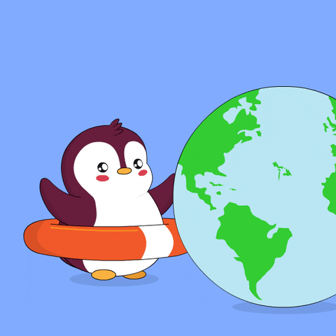 Mr Worldwide Hug GIF by Pudgy Penguins
