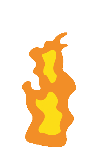 Fire Flames Sticker by Sanden Treningssenter