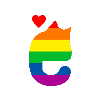 dewiry love cat heart catlove Sticker