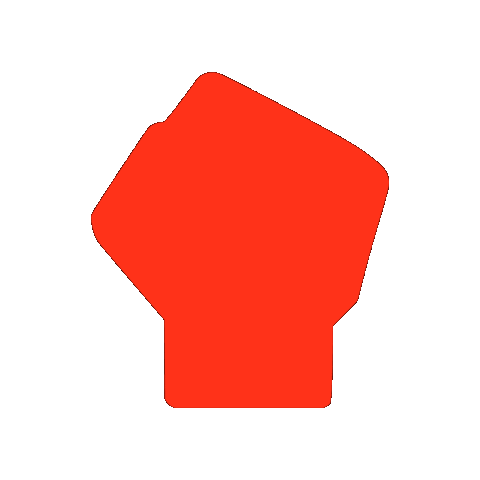 Fist Communism Sticker by Rosa-Luxemburg-Stiftung