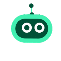 ParentiDesign green robot tech smart Sticker