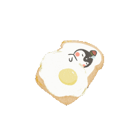 cgua sleep penguin goodnight egg Sticker