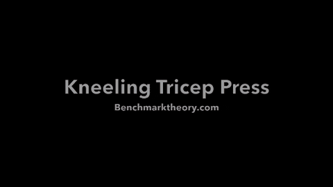 bmt- kneeling tricep press GIF by benchmarktheory