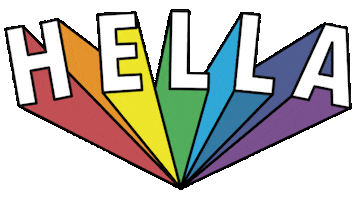 Hella-Studio rainbow hella hellastudio Sticker