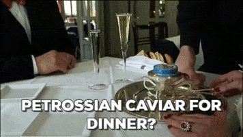 petrossian food goal couple yummy GIF