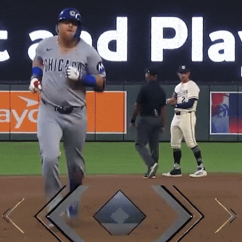 Justin_Turner giphyupload baseball running congratulations GIF