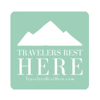 travelersresthere logo road south carolina tr Sticker
