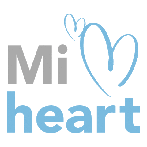Pure Michigan Blue Heart Sticker by State of Michigan
