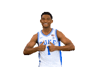 College Basketball Kiss Sticker by Duke Men's Basketball