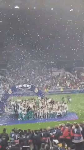 Crowd Cheers as Real Madrid Crowned Champions