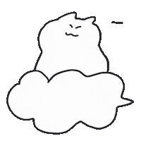 jelly99man happy cat cute fly Sticker