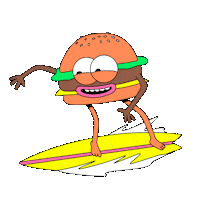 Beach Eat Sticker by Alexandre Nart