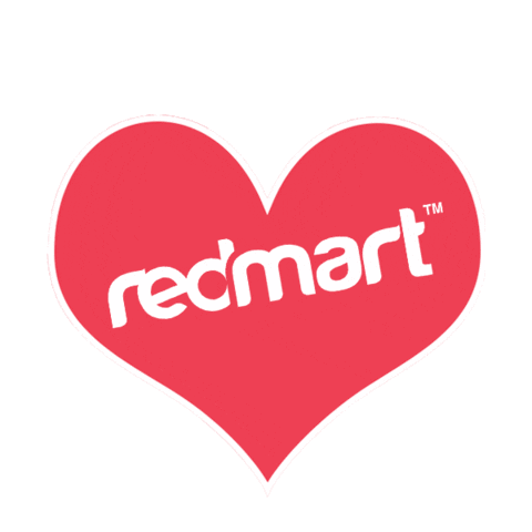 heart love Sticker by RedMart