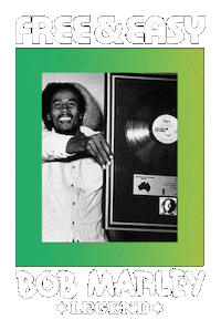 Bob Marley Rainbow Sticker by Free & Easy