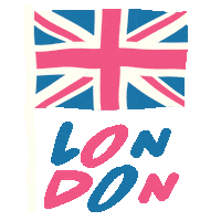 London Flag Sticker by Christina Elleni