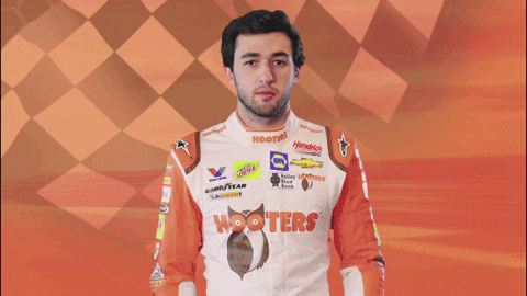 chase elliott thumbs up GIF by Hooters