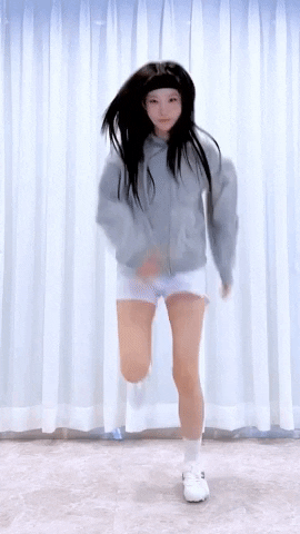 K Pop Running GIF