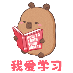Study Capybara Sticker
