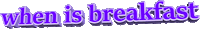 text breakfast Sticker