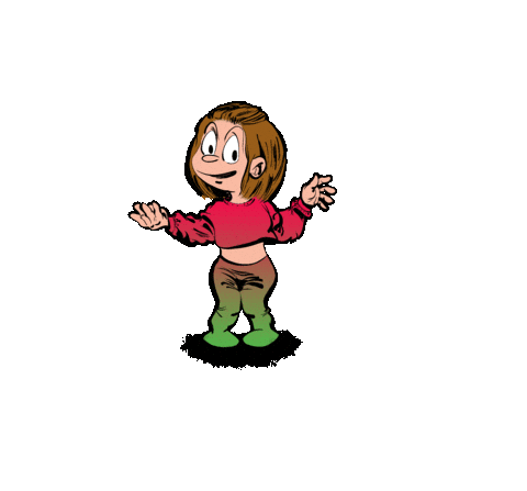 Happy Cute Girl Sticker by Elnaz  Abbasi