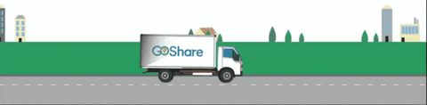 GoShareApp giphyupload moving logistics semi GIF