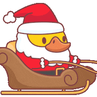 Happy Santa Claus Sticker by FOMO Duck