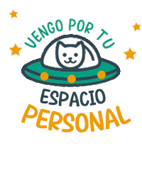 Cat Space Sticker by paraisoanimal