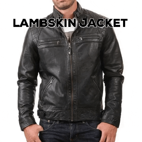 sdasssa giphygifmaker lambskin jacket GIF