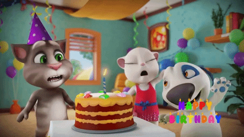 MIRONNA-05 giphygifmaker giphyattribution celebration cake GIF