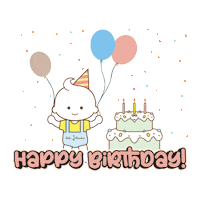 Celebration Birthday Sticker by Bebe Bamboo