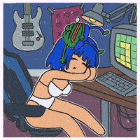 Sleepy Gamer GIF by Ugly Waifu