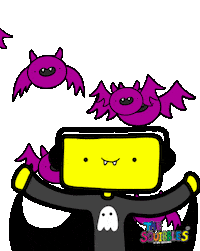 Halloween Beware Sticker by The Squibbles