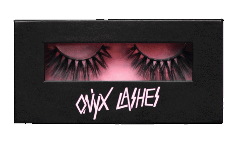 theonyxlashes giphyupload lashes eyelashes the onyx lashes Sticker
