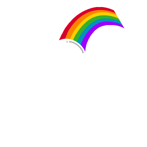 Happy Rainbow Sticker by andrew kuttler