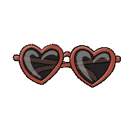 teeanselldraws love heart summer sun Sticker