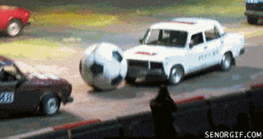 soccer cars GIF by Cheezburger