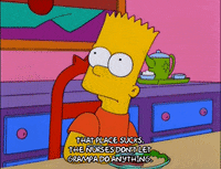 angry bart simpson GIF
