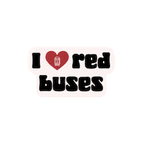 Heart Bus Sticker by UC Davis