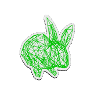 iwasborniv sticker rabbit matrix alice in the wonderland Sticker