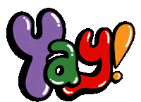 Happy Party Sticker by Natalie Michelle Watson