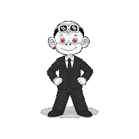 Suit Up Sticker by Zhot