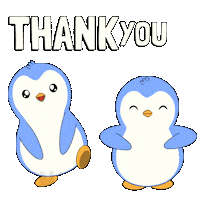 Thank You So Much Sticker by Pudgy Penguins