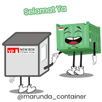 marundacontainer container selamat kontainer mji Sticker
