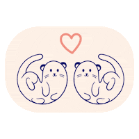 otterhalf otters otterhalf Sticker