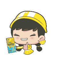 pockyid yuzu pocky yu biza yu pocky yuzu Sticker