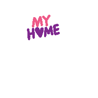 My Home Sticker by Kaffekatten