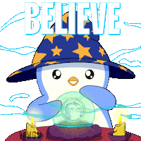 Crypto Believe Sticker by Pudgy Penguins